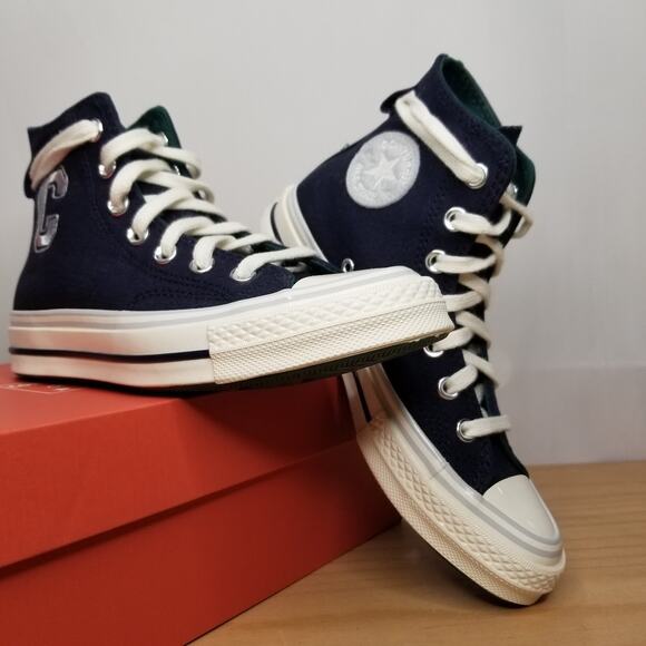 Converse Chuck 70 Canvas Hi Tops Brand New Women's 7.5 Dark Blue  A07139C NWT - Picture 1 of 6